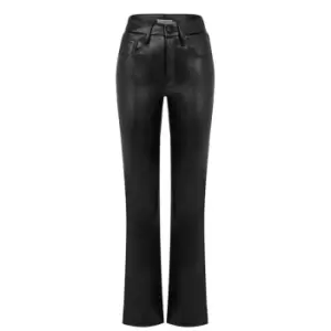 GOOD AMERICAN Better Than Leather Good Icon Trousers - Black