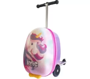 FLYTE Midi 18" Suitcase Kick Scooter - Luna the Unicorn, Purple,Black,Yellow,Pink,Patterned,White