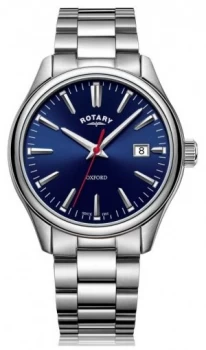 Rotary Gents Stainless Steel Bracelet Blue Dial Watch