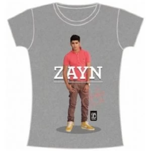 One Direction Zayn Standing Pose Skinny Grey TS: Small