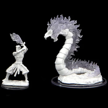 Critical Role Unpainted Miniatures (W2) - Ashari Firetamer & Inferno Serpent
