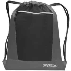 Endurance Pulse Drawstring Pack Bag (One Size) (Grey/ Black) - Ogio