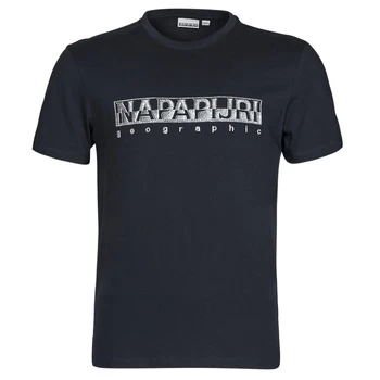 Napapijri SALLAR SS mens T shirt in Blue - Sizes XXL,M,XL