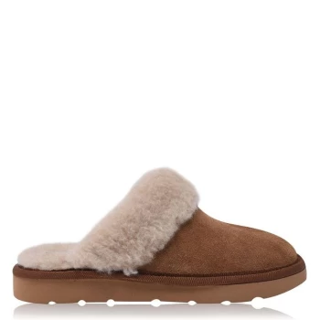 SoulCal Childrens Faux Fur Lined Slippers - Cognac
