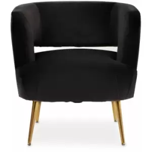 Larissa Black Chair - Premier Housewares