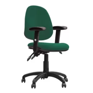 Java 300 ADT High Back Operator Chair With Height Adjustable Arms - Green