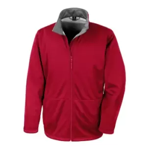 Result Core Mens Soft Shell 3 Layer Waterproof Jacket (S) (Red)