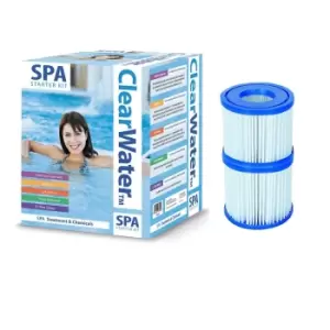 Lay-z-spa Chemical Starter Set and 2 Filter Bundle