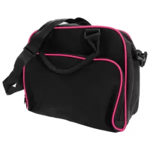 Bagbase Compact Junior Dance Messenger Bag (15 Litres) (Pack of 2) (One Size) (Black/Fuchia)