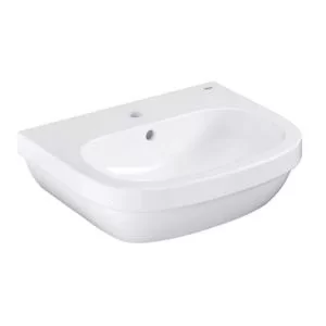 Grohe Euro Curved Wall-Mounted Cloakroom Basin (W)55Cm Alpine White