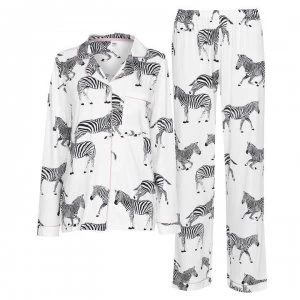Chelsea Peers Zebra Pyjama Set - White