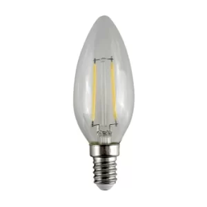 5 x 4W SES E14 Warm White LED Filament Candle Bulbs