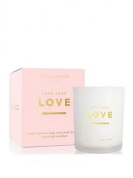 Katie Loxton Sentiment Candle Love Love Love Sweet Papaya And Hibiscus Flower 160G