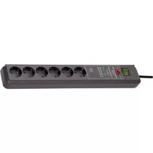 Brennenstuhl 1159540376 Surge protection power strip 6x Anthracite PG connector