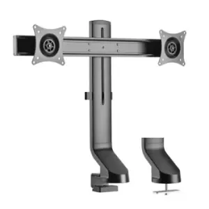 Tripp Lite DDR1727DC Dual-Display Monitor Arm with Desk Clamp and Grommet - Height Adjustable 17 to 27 Monitors