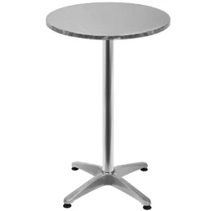 Bar Table 2Pcs Set Stainless Steel/Aluminium Height-Adjustable