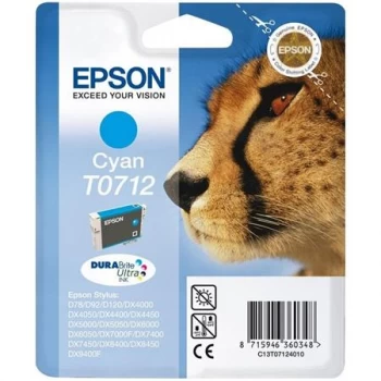 Epson Cheetah T0712 Cyan Ink Cartridge