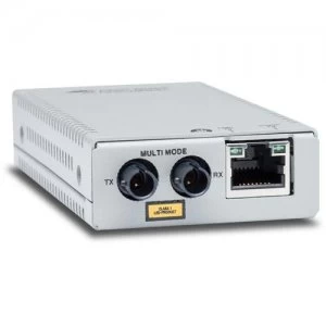 Allied Telesis AT-MMC2000/ST-960 network media converter 1000 Mbps 850 nm Multi-mode Gray