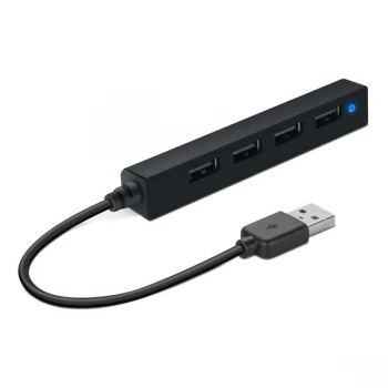 Speedlink Snappy Slim 4-Port Passive USB 2.0 Hub - Black