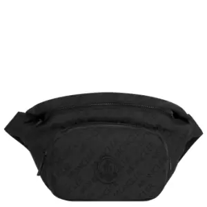 Moncler Durance All Over Logo Print Belt Bag Black