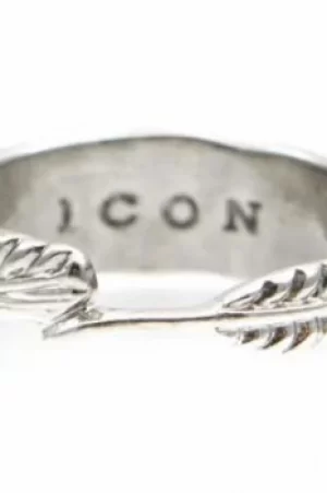 Icon Brand Jewellery Hartland Ring Size L JEWEL P1177-R-SIL-LGE