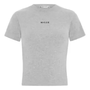 Nicce Lull Short Sleeve Top - Grey