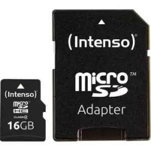 Intenso 16GB Micro SDHC-Card microSDHC card 16GB Class 4 incl. SD adapter