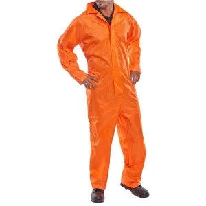 Bdri Weatherproof XXXXLarge Protective Coverall Orange