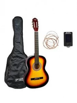 3Rd Avenue 3Rd Avenue 3/4 Size Classical Guitar Pack - Sunburst With Free Online Music Lessons