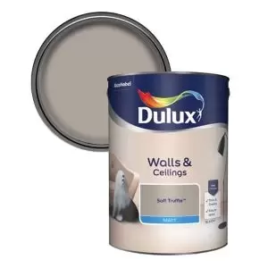 Dulux Walls & Ceilings Soft Truffle Matt Emulsion Paint 5L
