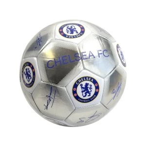 Chelsea Special Edition Signature Football Silver White Size 5