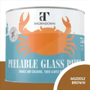 Thorndown Muddle Brown Peelable Glass Paint 750ml