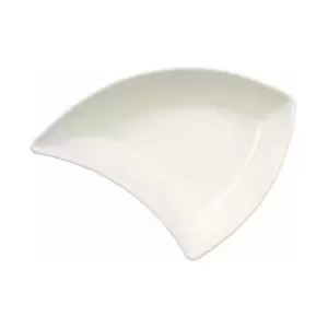 Villeroy & Boch 10 2525 3891 New Wave Move Curved Bowl, Premium Porcelain, White