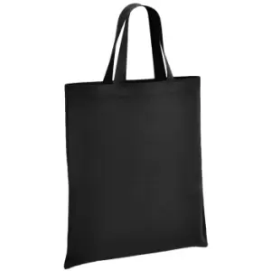 Brand Lab Cotton Short Handle Shopper Bag (One Size) (Black)