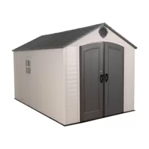 Lifetime 8ft x 12.5ft Outdoor Storage Shed With Assembly - Brown/Beige