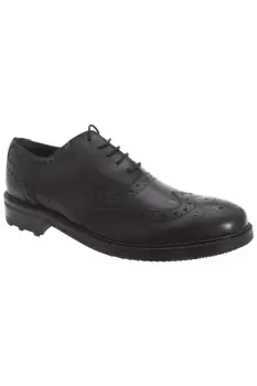 Eyelet Brogue Oxford Leather Shoes