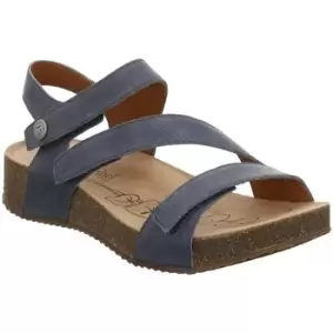 Josef Seibel Tonga 25 Womens Leather Sandals womens Sandals in Blue,6.5