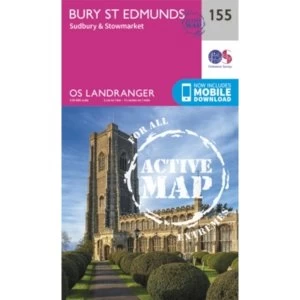 Bury St Edmunds, Sudbury & Stowmarket by Ordnance Survey (Sheet map, folded, 2016)