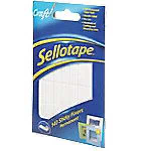 Sellotape Sticky Fixers Foam Pads White Pack of 140