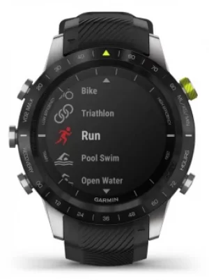 Garmin MARQ Athlete Titanium Black Rubber Strap GPS Smartwatch 0100200616