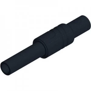 SKS Hirschmann KUN S Straight blade safety socket Socket, straight Pin diameter: 4mm Black