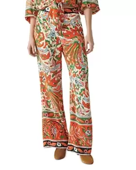 ba & sh Milou Floral Border Print Pants