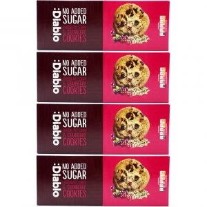 Diablo Choc Chip And Cranberry No Sugar Added 135g 4 Pack