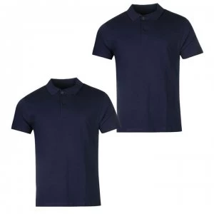 Donnay Two Pack Polo Shirts Mens - Navy