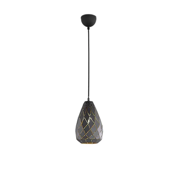 Onyx Modern Dome Pendant Ceiling Light Anthracite