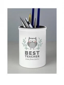 Personalised Thank You Teacher Pen Pot