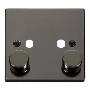 Click Scolmore Deco 2 Gang Dimmer Plate and Knob - VPBN152PL