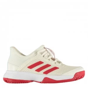 adidas adiZero Club Childrens Tennis Shoes - White/Red