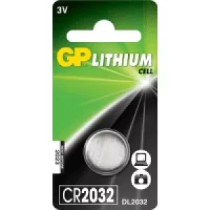GP CR2032 3V Lithium Coin Cell Battery (1 Pack)