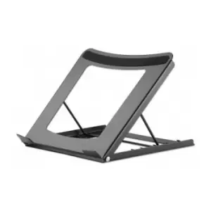 Manhattan Laptop and Tablet Stand Adjustable (5 positions) Suitable for all tablets and laptops up to 15.6" Portable and Lightweight Steel Black Lifet
